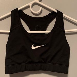 Nike black razor back sports bra